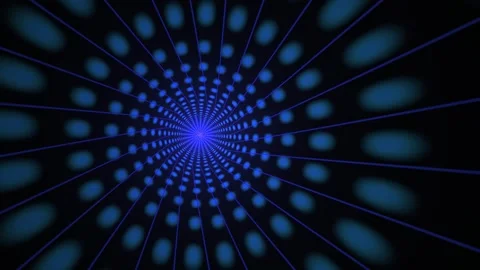 Blue Dots Radiating Light Pattern. Stock Footage 339994801