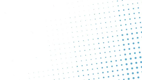 Blue dots in rows pattern on white gradient Vídeos de archivo 230372478