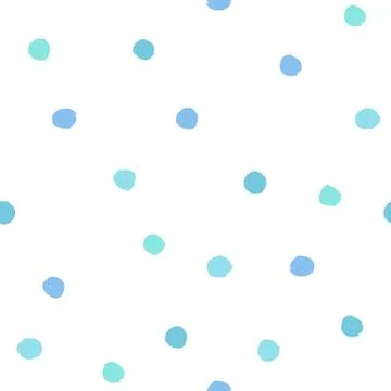 Blue dots seamless pattern. Stock Illustration