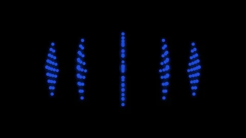 Blue dots vj loop Stock Footage 71163846