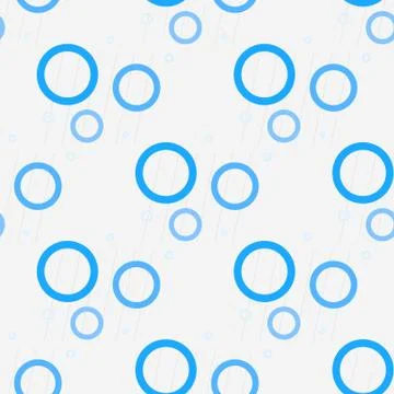 Blue dots on a white background pattern. Abstract geometric modern background Stock Illustration