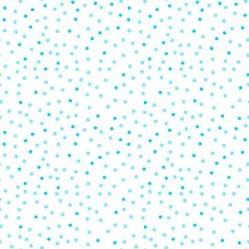 Blue dots on a white background pattern. Abstract geometric modern background Stock Illustration