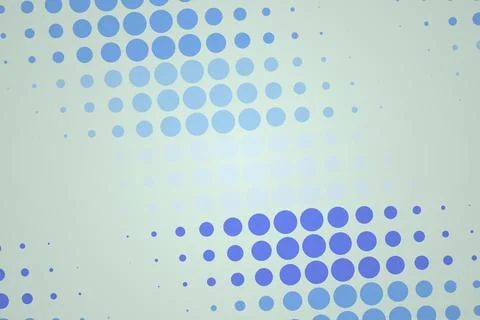 Blue dotted abstract background with circular patterns Stock Photos