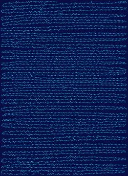 Blue dotted lines pattern background iover deep blue Stock Illustration