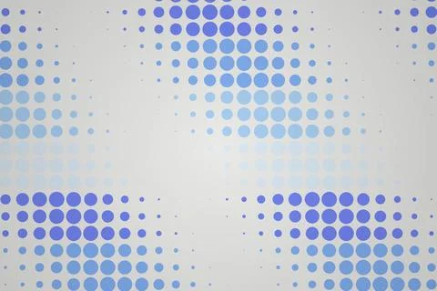 Blue dotted pattern background with circles and gradient Stock Photos