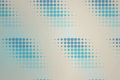 Blue dotted pattern on a smooth light background Stock Photos