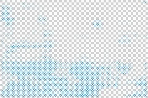 Blue Dotted Pattern on White Background Stock Illustration