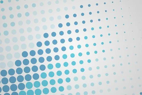 Blue dotted pattern on a white background for design Stock Photos