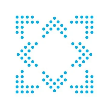 Blue double arrows in 8/eight different directions Stock Illustration