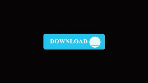 Blue download button with white text and download icon on black background .. Stock Footage 321587572