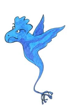 Blue Dragon Stock Illustration