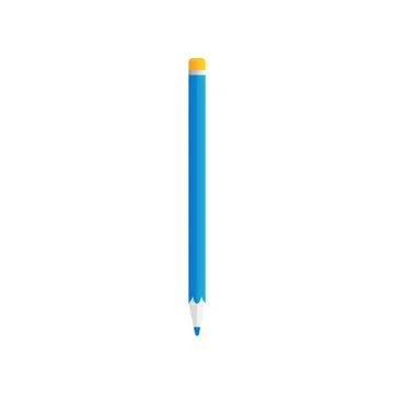 Blue drawing pencil vector design element Stock Illustration