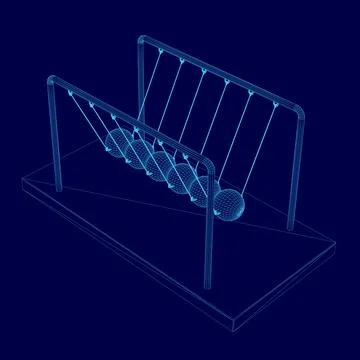 Blue drawing of a swing set with a blue background. The swing set is shown in a Illustrazione stock
