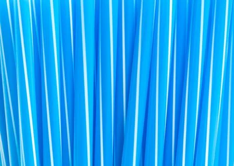 Blue drinking straws pattern, Backgrounds Stock Photos