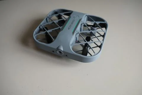 Blue drone on a table Stock Photos