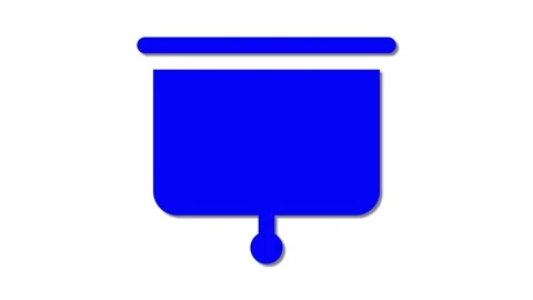 Blue Drop-Down Menu Icon Video stock 280779841