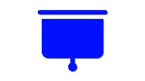 Blue Drop-Down Menu Icon 스톡 일러스트