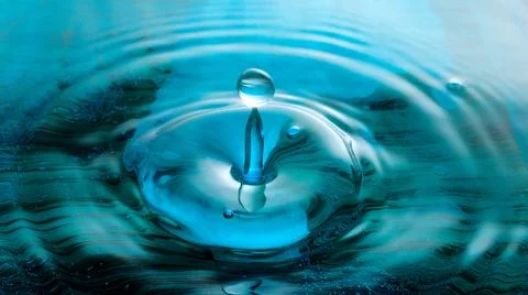 Blue drop Stock Photos