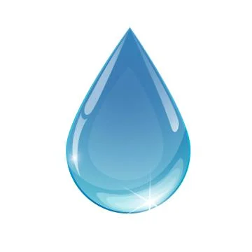 Blue drop towards Stock Illustration