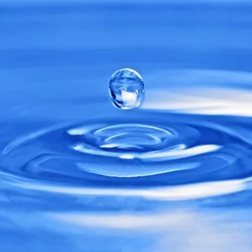 Blue drop water background Stock Photos