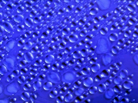 Blue droplets background Foto stock