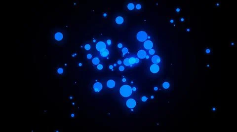 Blue drops. Abstract background. Macro shot of various air bubbles in water r Stock Illustration