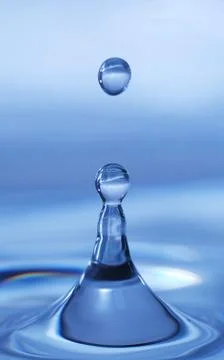 Blue drops Stock Photos