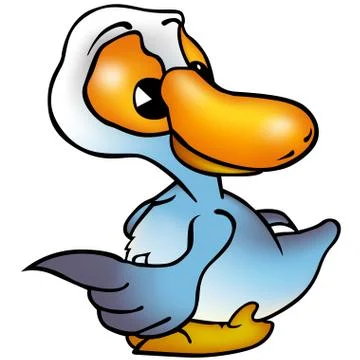Blue Duck Stock Illustration