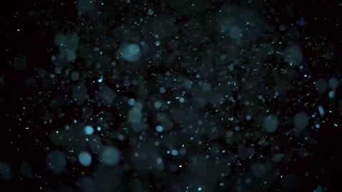 Blue dust particles motion floating in the air. Organic cinematic effects Stock-Footage 194863068