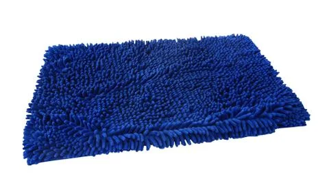 Blue duster rag isolated Stock Photos