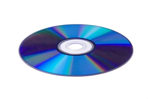 Blue dvd isolated on a white background. Stock Photos