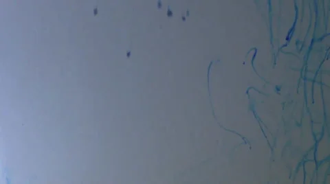 Blue dye in water  Stock Footage 39714623