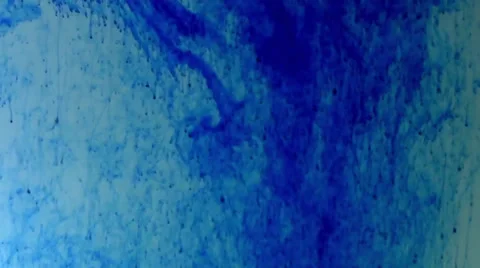 Blue dye in water  Stock Footage 39714652
