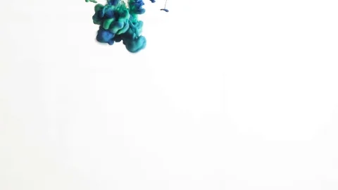 Blue dye in the water. Stock-Footage 84995277