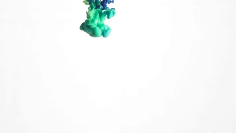 Blue dye in the water. Stock-Footage 84995316