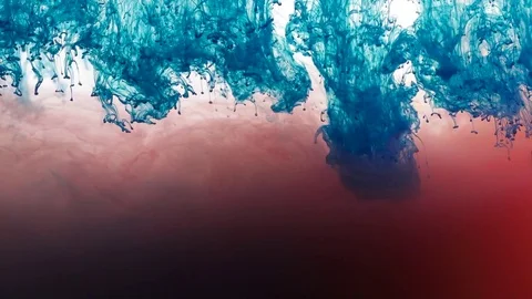 Blue dye in the water Stock-Footage 85327125