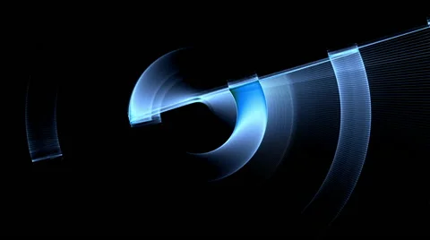 Blue Dynamic  Rotational Motion Stock-Footage 50032323