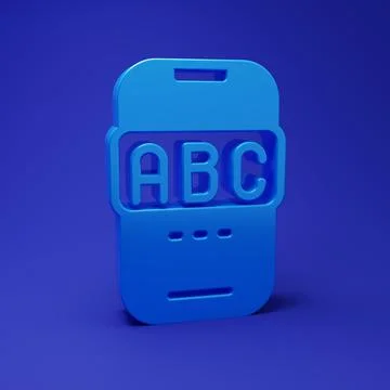 Blue E-learning of different foreign languages through the mobile applicati.. 스톡 일러스트