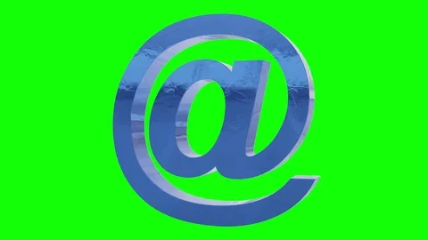 Blue e-mail symbol loop rotate Stock Footage 80701858
