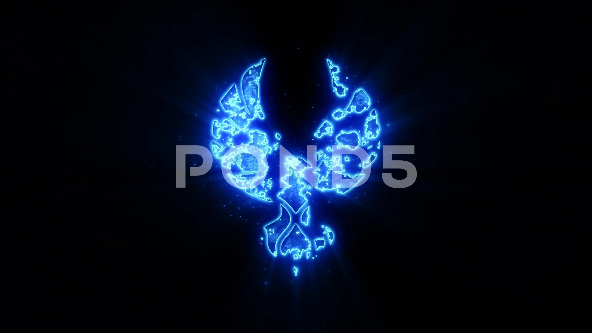 blue fire phoenix logo
