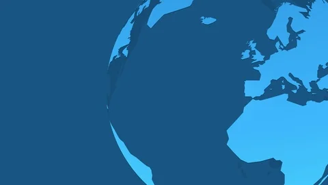 Blue earth animation Stock Footage 95531932