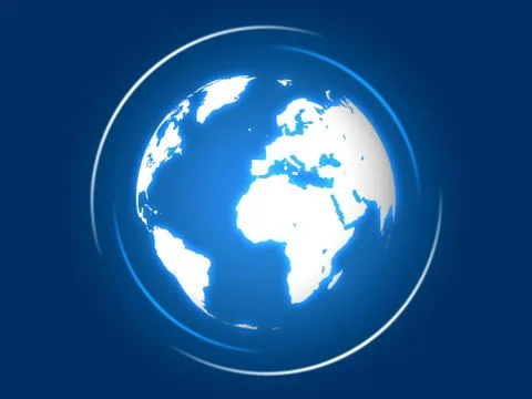 The blue Earth Illustrazione stock