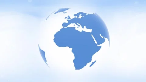 Blue earth planet seamless looping animation background Stock Footage 337191558