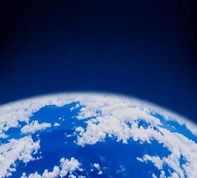 Blue earth in space Фото