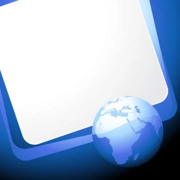 Blue earth vector templete Stock Illustration