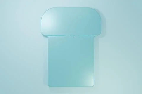 Blue Easter cake icon isolated on blue background. Happy Easter. Minimalism.. Stock Illustration