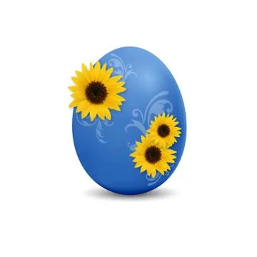 Blue easter egg Illustrazione stock