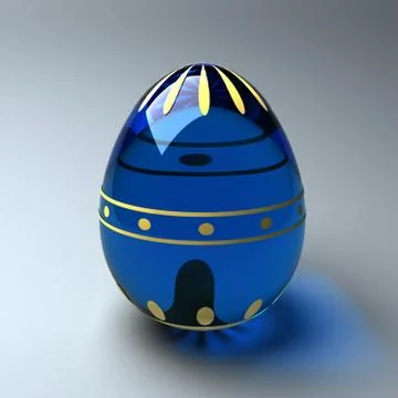 Blue easter egg Stock Illustration