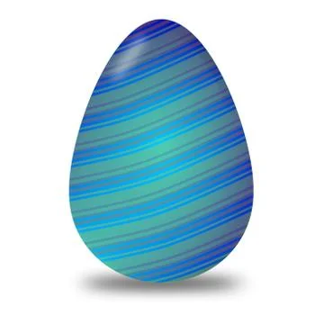 Blue easter egg Stock Illustration