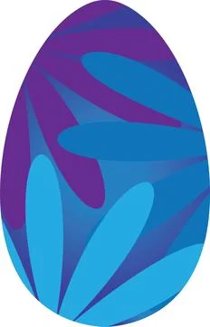 Blue Easter egg Stock Illustration